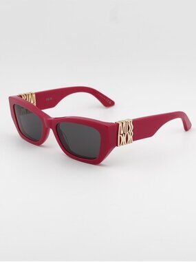 Dior MISSDIOR S1I 73A0 Sunglasses Pink Cat Eye Frame, Grey Lenses